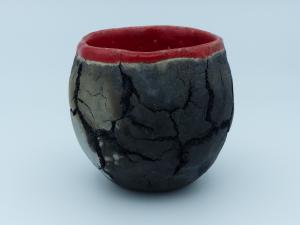  - Pièce craquelée-cuisson raku
