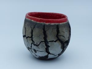  - Pièce craquelée-cuisson raku