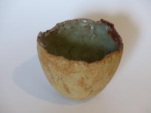 - Grès roux et blanc craquelé
